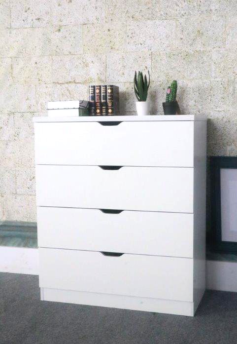 White Laminate Wood Utility Storage K16004 4 Polypoof Furniture