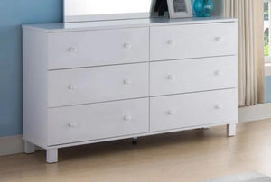 White Laminate Wood Dresser Y1304 Polypoof Furniture