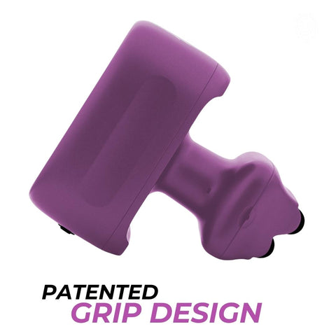 Handle with patented grip design for comfort