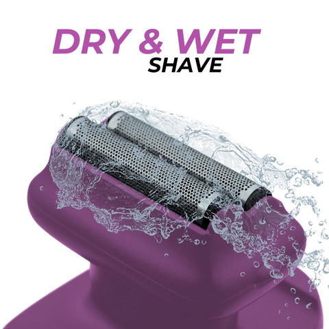 skull shaver pro shaver can shave wet or dry in the shower or on the go