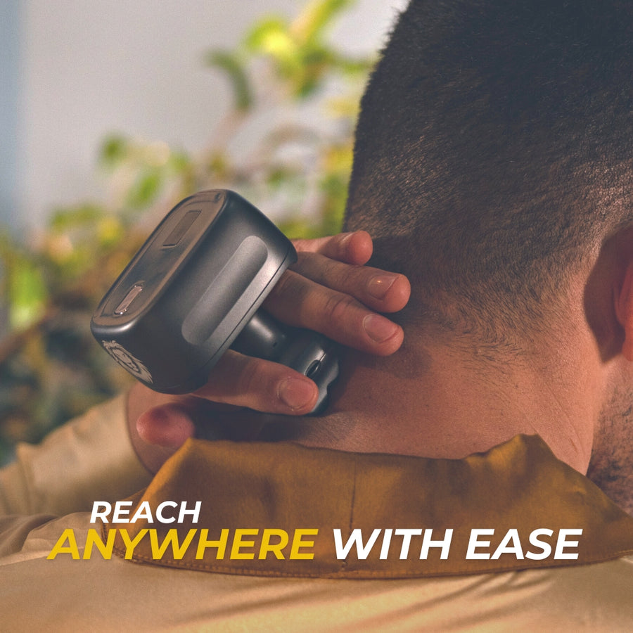 with one lion gold pro reach anywhere on face and back of the head easily