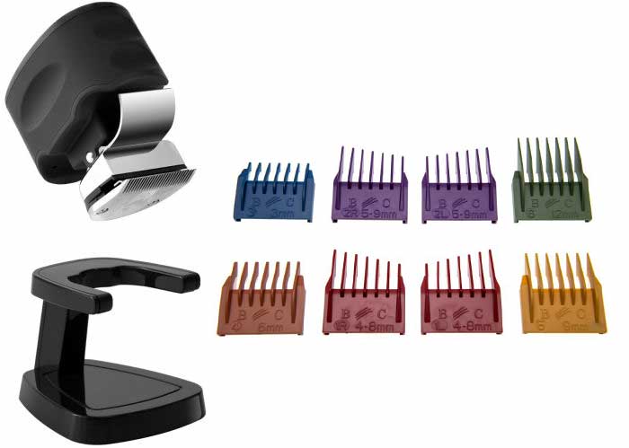 beast clipper is a complete kit. it comes with 8 combs of different lengths, a storage stand, and the Beast Clipper.