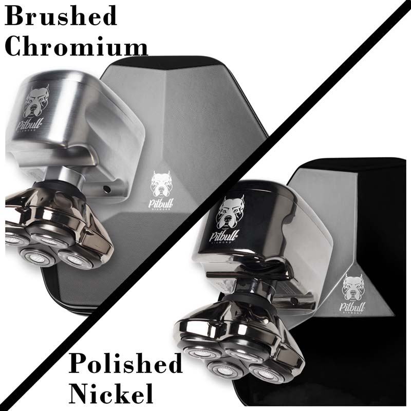 pitbull diamond pro comes with two body options Brush Chromium or Polished Nickel