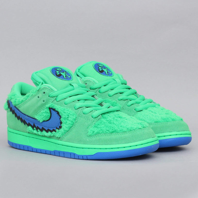 nike sb dunk low pro qs green spark