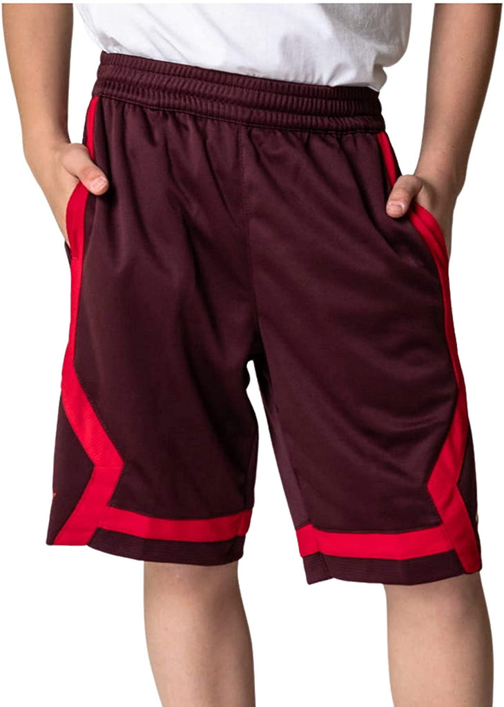 burgundy jordan shorts