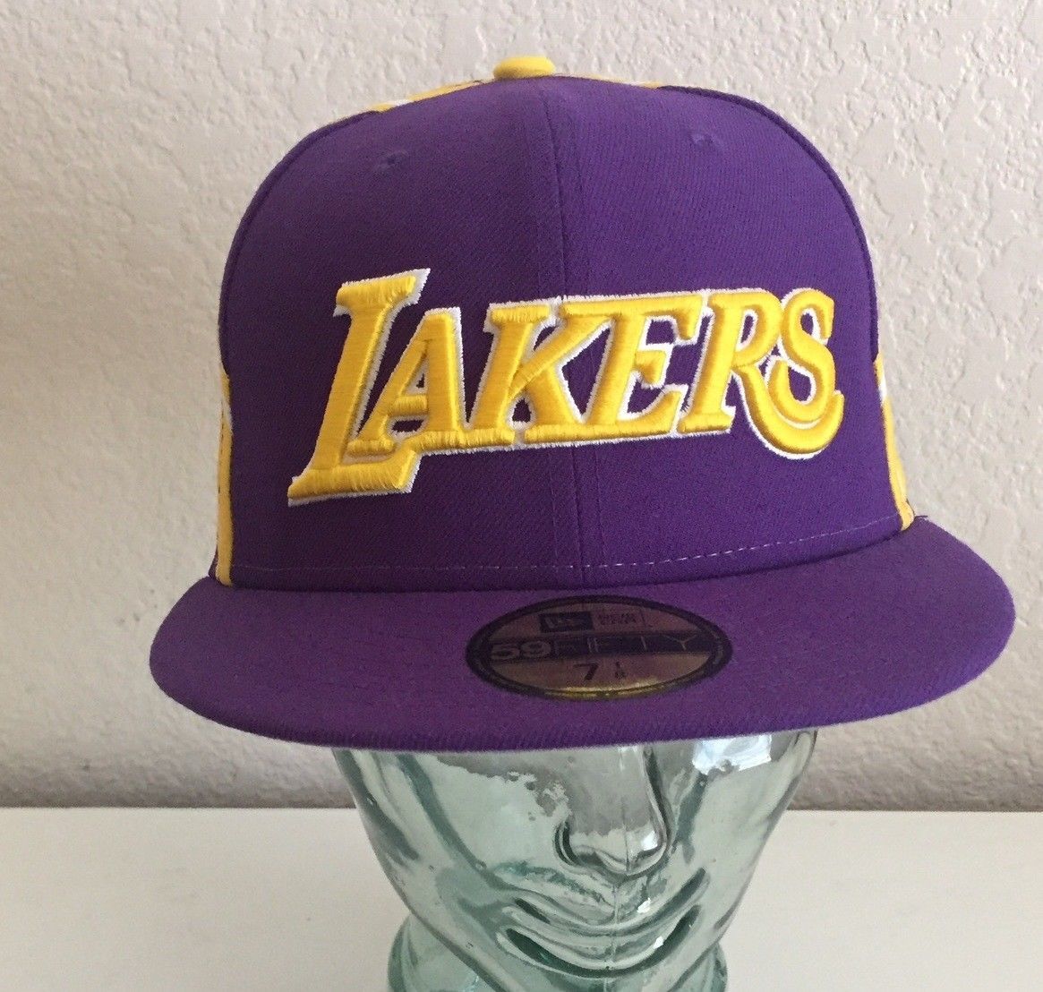 New Era Los Angeles Lakers 50FIFTY fitted purple gold cap Sizes 7 - 7 ...