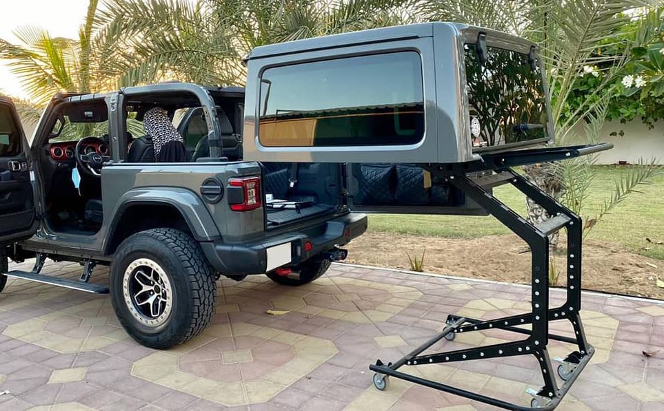 jeep hard top hoist cart