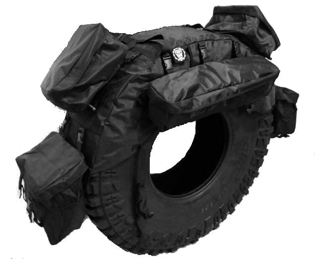 Spare tire cover with storage bags for Jeep Wrangler