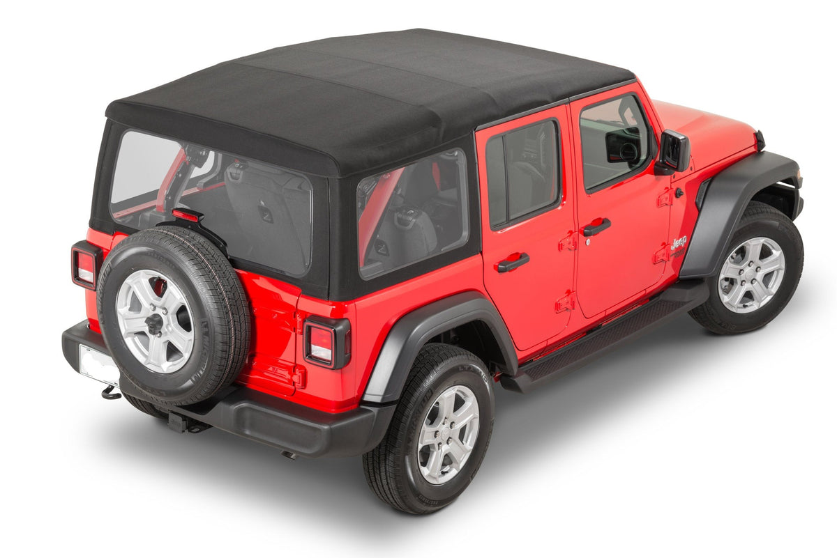 Mopar Twill Soft Top Kit (Black with Clear Windows) for Jeep Wrangler – am- wrangler