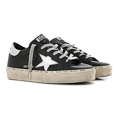 black and silver golden goose