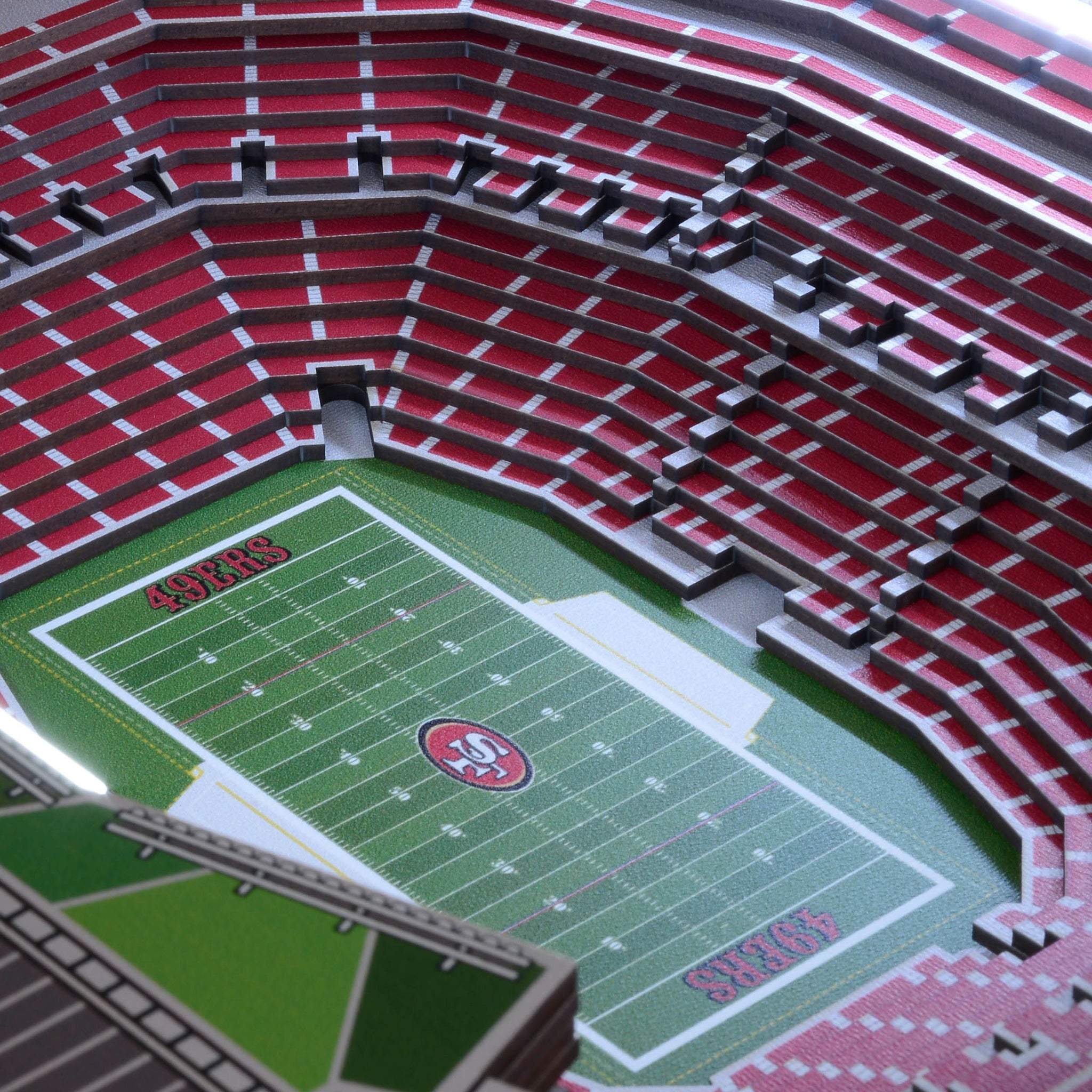 San Francisco 49ers | 3D Stadium View | Lighted End Table | Wood – Fandoms