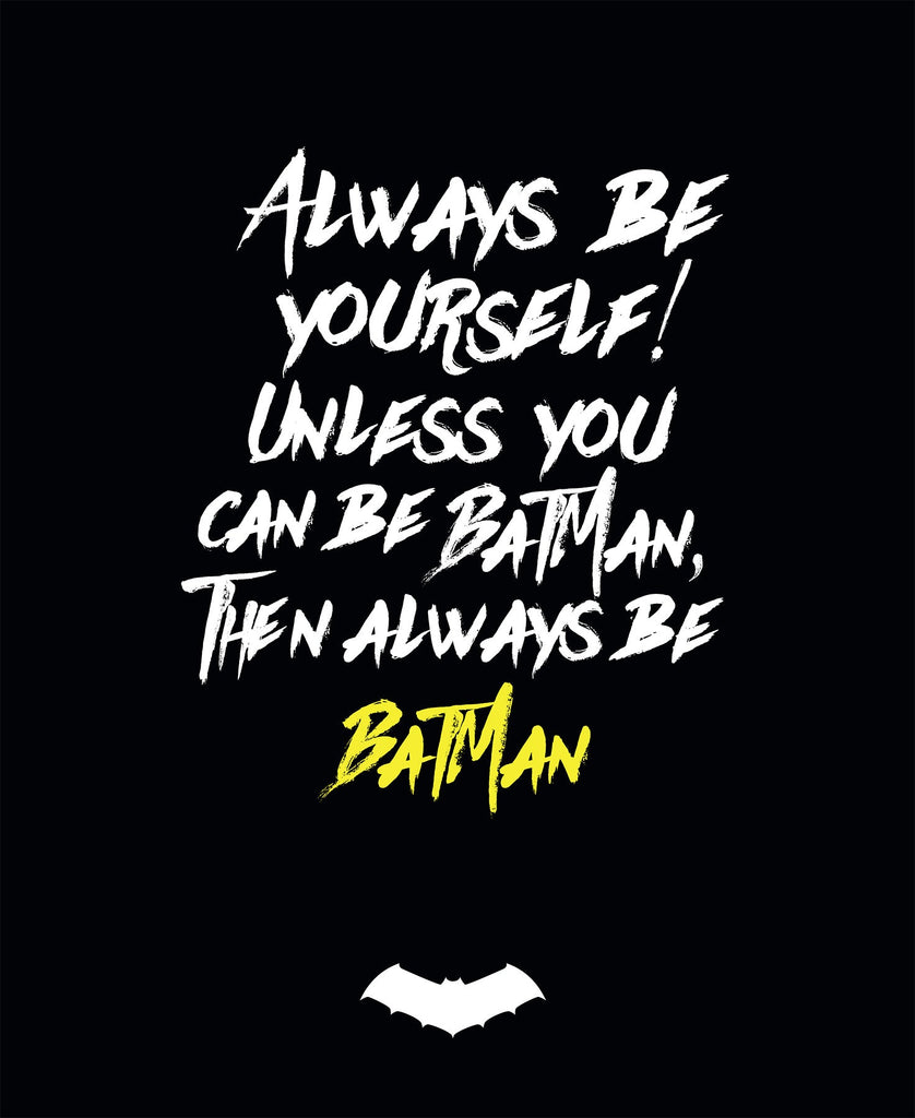 Warner Bros Batman - Always Be Batman Quote - Fat Quarter - Black - Co –  Camelot Fabrics®