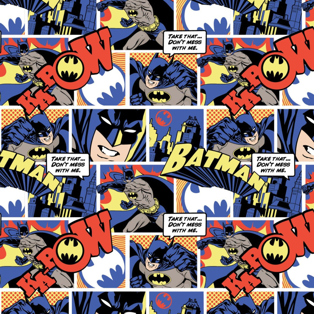 Batman Color Pop Comics - Collage - Orange – Camelot Fabrics®
