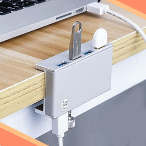 Mountable Desk Side Usb 3 0 Adapter Hub Getthegarlic