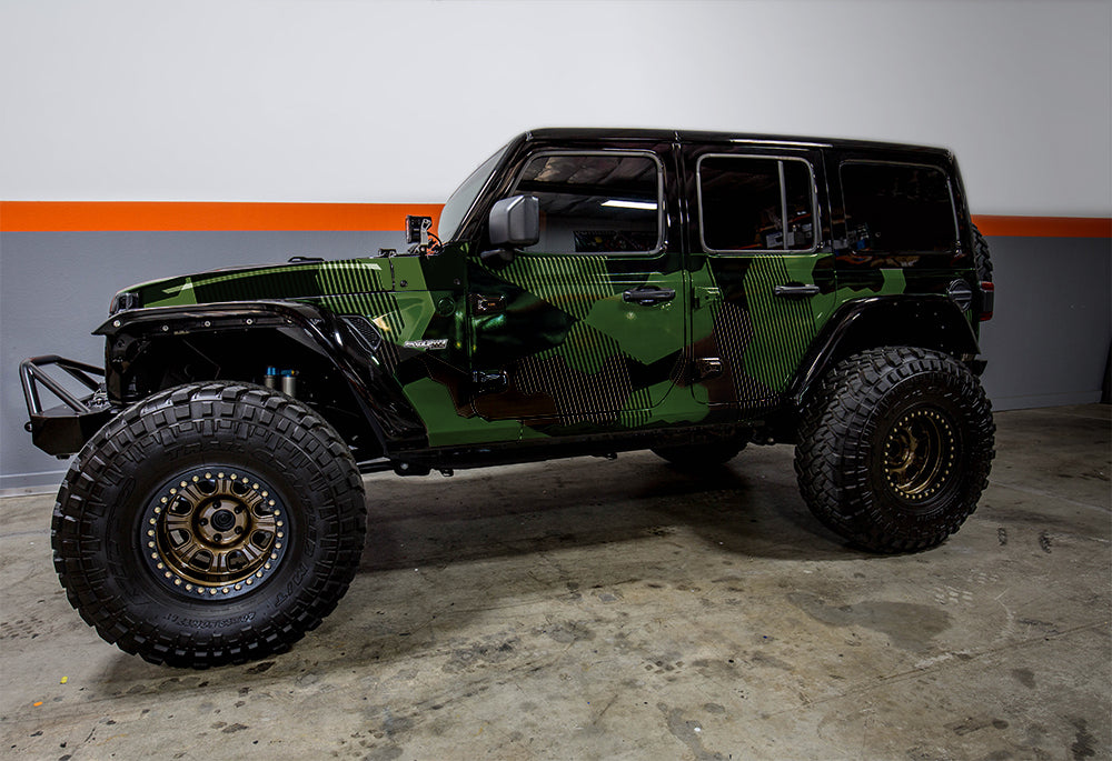 Top 88+ imagen wrapped jeep wrangler