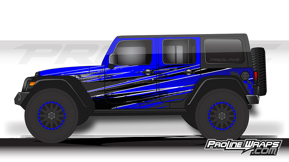 Proline Wraps - Jeep Wrangler JK Wrap Kit 4DR - Burn