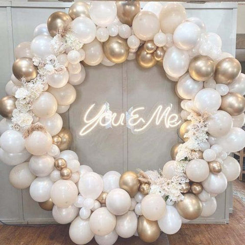 wedding arch doorway balloons