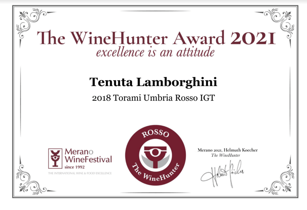 winner winehunter award