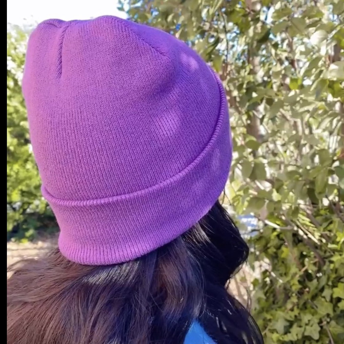 100% Silk lined acrylic knitted beanie