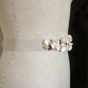 floral bridal belt