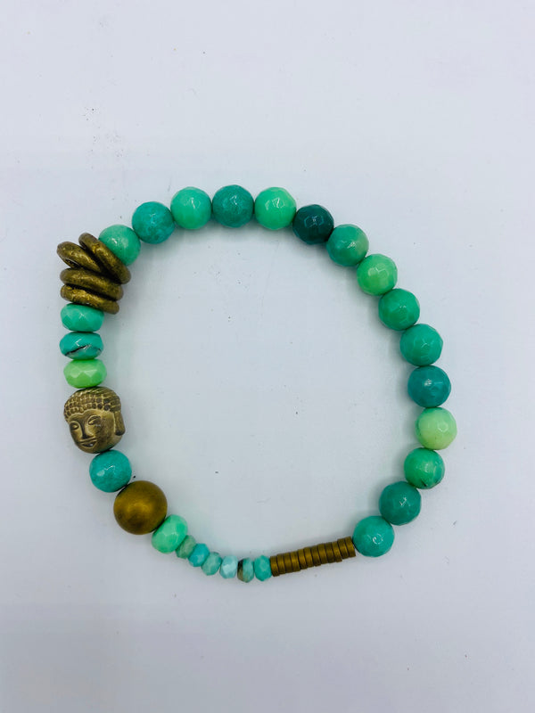 Replying to @reclaimedhealtharizona made a green clay bead bracelet id