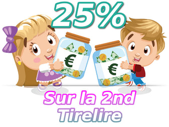 code promo 25 pourcent en automatique sur votre deuxieme tirelire