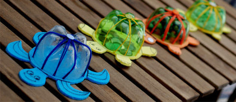 fabriquer tirelire tortue de differentes tailles et couleurs