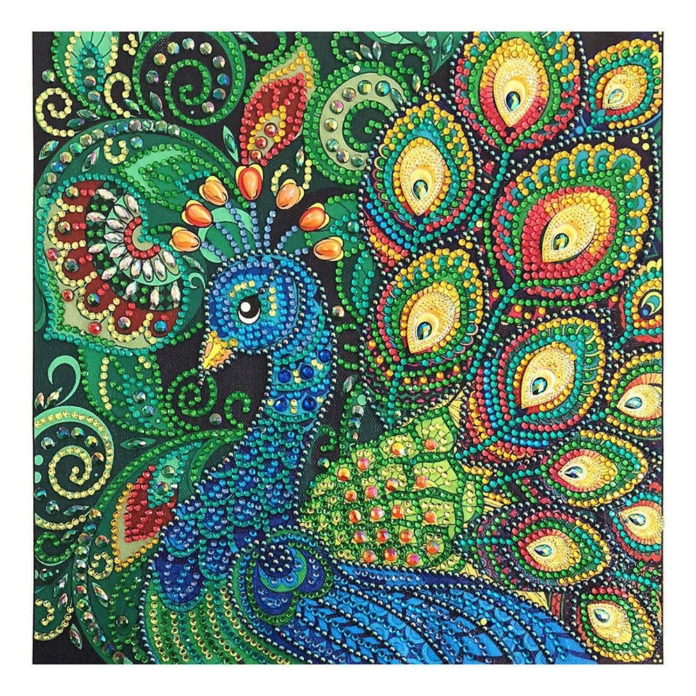 Peacock Crystal  Rhinestone Diamond  Painting  Craft Saving