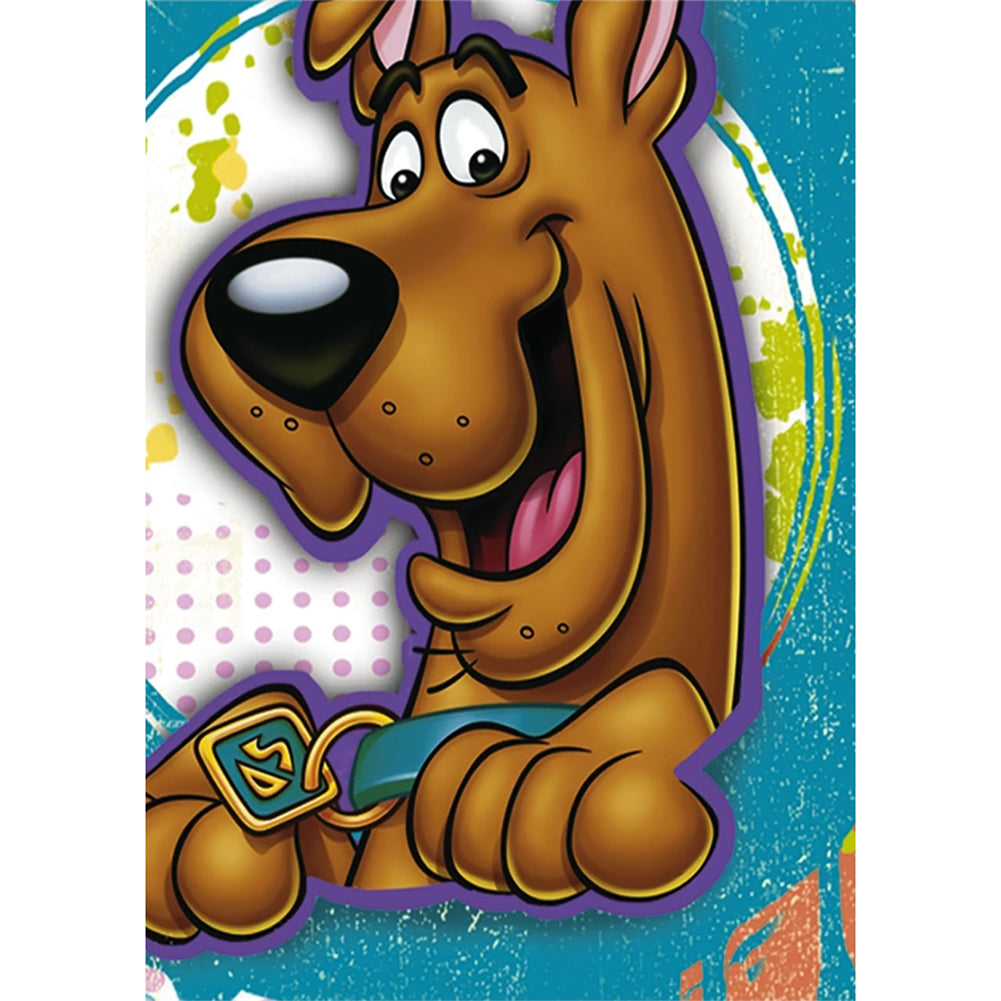  Scooby  Doo  Full Round Diamond Painting Craft  Saving