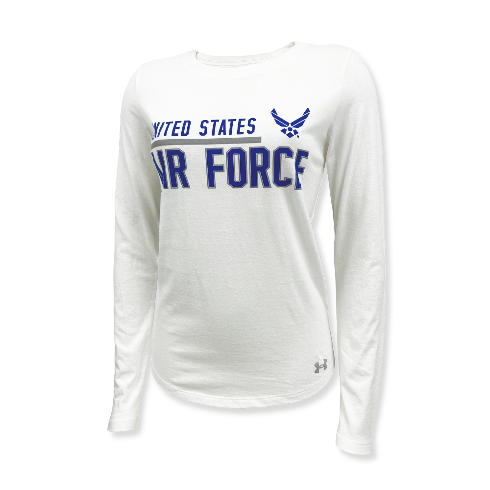 United States Air Under Armour Long Sleeve (White