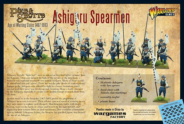 Ashigaru Spearmen Warlord Games Ltd