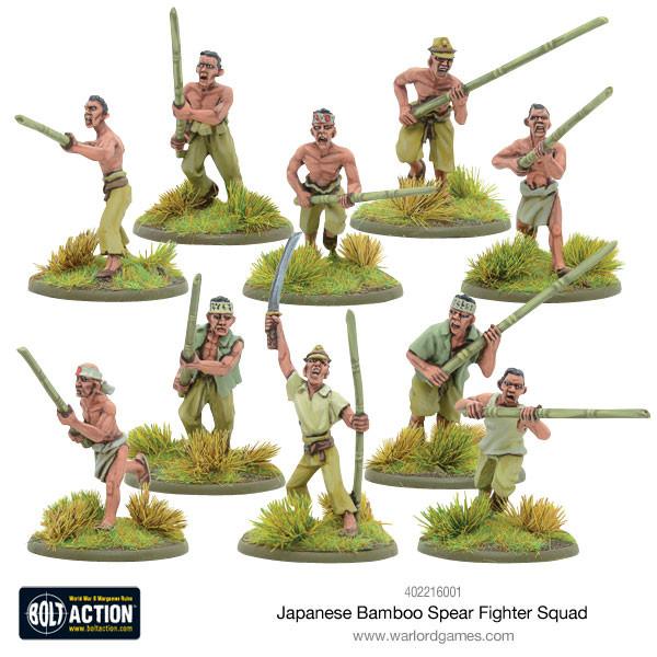 Japanese Bamboo Spear Fighter Squad Warlord Games Ltd