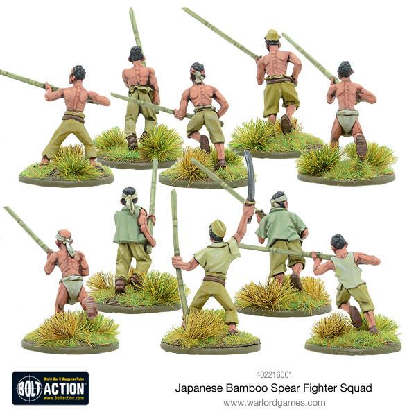 Japanese Bamboo Spear Fighter Squad Warlord Games Ltd