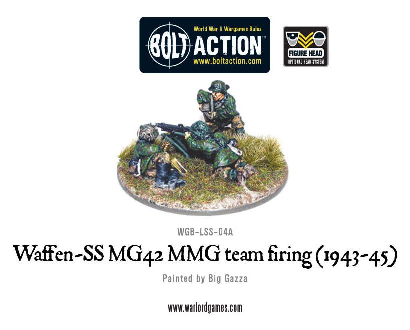 Waffen-SS MG42 MMG team firing (1943-45) – Warlord Games Ltd