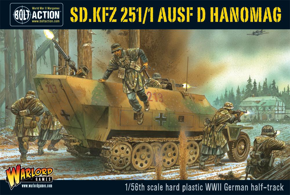 Sd Kfz 251 1 Ausf D Halftrack Plastic Box Set Warlord Games Ltd