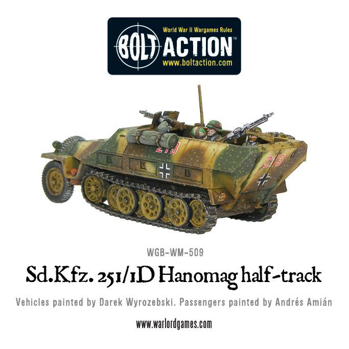 Sd Kfz 251 1 Ausf D Halftrack Plastic Box Set Warlord Games Ltd