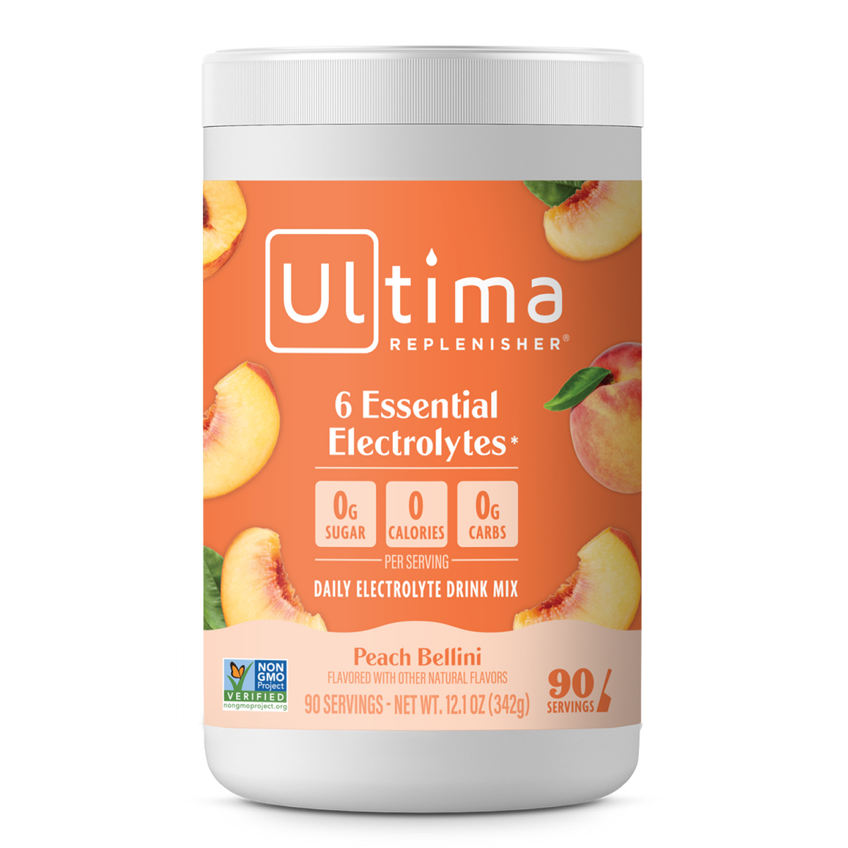 Peach Bellini Mocktini electrolyte drink mix