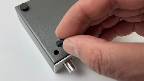 Install new feet guide, Schiit Audio Component Custom Stack Riser Feet