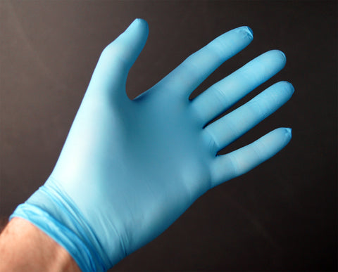 Find Hand-Tek Disposable Nitrile Blue Gloves Powder Free Strong Latex Free.