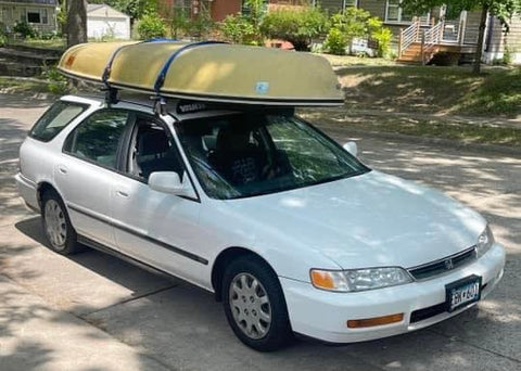 How To Carry Snark Sailboat On Car Roof after making hull repairs.