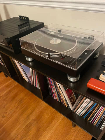 Morgan's Audio Technica LP-120 Turntable with new Mnpctech ISO / Isolation Upgrade Feet is working great, music sounds more detailed and crisp.