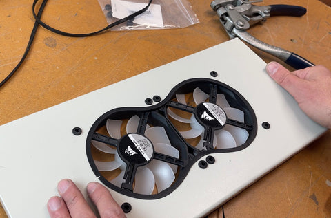 Add more cooling fans to top of Build Ultimate Water Cooled Beige Sleeper PC