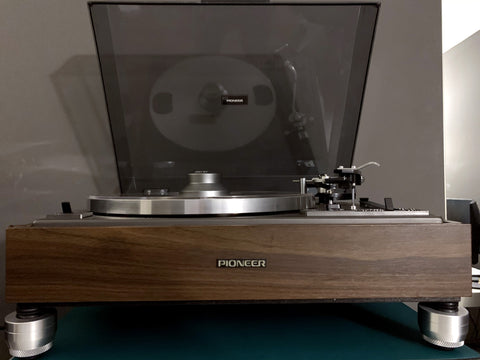 PIONEER PL-12D Height Adjustable Turntable Feet Will stop needle skipping and vibrations to make your music sound better