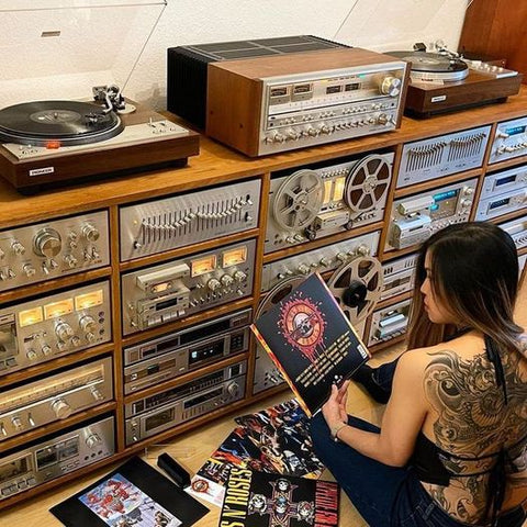 Amazing and epic vintage pioneer audio system from 1970's and 1980's