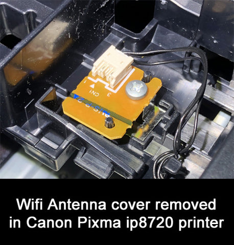 find remove re-connect wifi canon pixma ip8700 series ip8720 color printer antenna