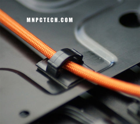 gaming pc case mod cable management cable tie bases