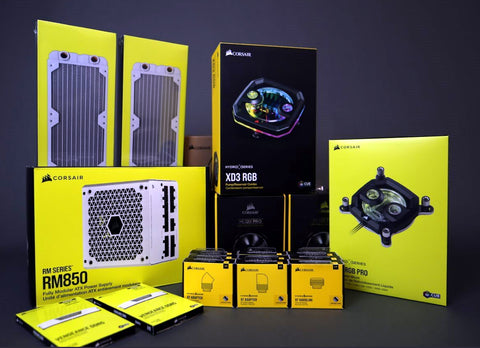 Where to buy cheap Corsair Hydro series cpu water block and rgb pump reservoir combo for new Ryzen PC build