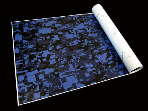 Shop 3M Blue Digi-Camo / Digital Snow Camouflage Vinyl Film Wrap Sheets