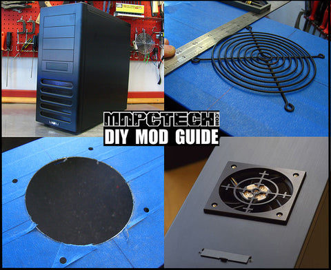 DIY PC Mod Guide: Help Cool, PC by adding PC Cooling top blow fan hole 