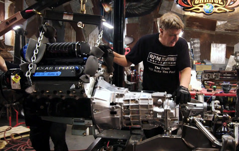 Texas Speed engine new Monster Garage he wants to make this old Dodge Rampage reach 200 mph. 